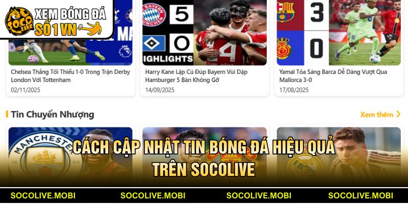 Đăng ký nhận thông báo chuẩn xác mới nhất từ Socolive